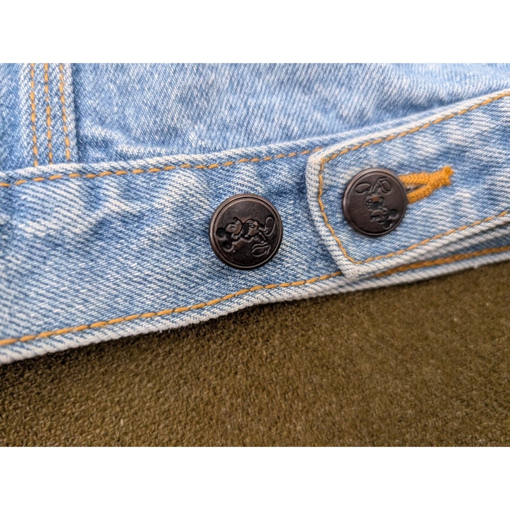 Vintage Rare 90's Mickey Inc Mickey Mouse Denim Hoodie Jacket Size XL - Picture 12 of 12